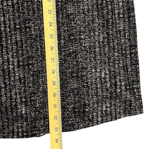 Want and Need Mini Shift Dress Black Metallic Gold Women’s Size Medium - Picture 4 of 8